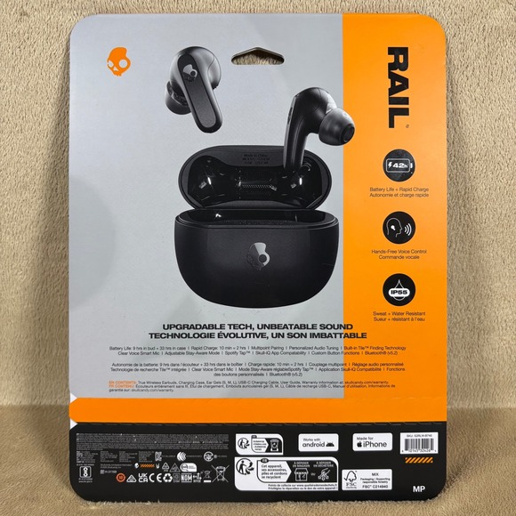 Skullcandy - Rail - True Wireless Earbuds - Black - Picture 2 of 2